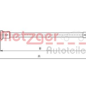 Cablu frana de parcare METZGER 491.1 – CITROEN | AutoRival