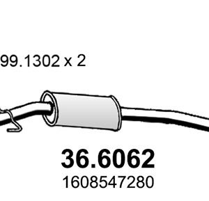 Toba esapamet intermediara ASSO 36.6062 – CITROEN | AutoRival