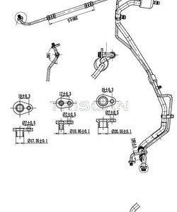 Conducta presiune variabila aer conditionat TRISCAN 9010 28066 – CITROEN | AutoRival