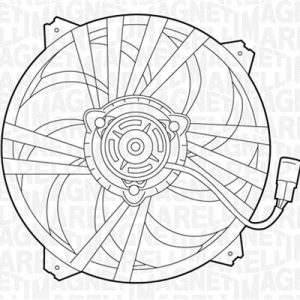 Ventilator radiator MAGNETI MARELLI 069422281010