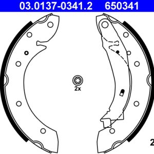 Set saboti frana ATE 03.0137-0341.2 – CITROEN | AutoRival