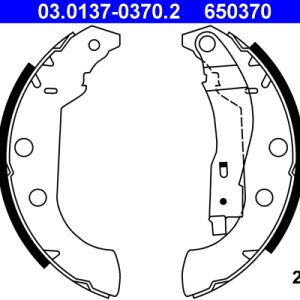 Set saboti frana ATE 03.0137-0370.2 – CITROEN | AutoRival