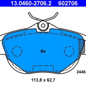 Set placute frana ATE 13.0460-2706.2 – CITROEN | AutoRival