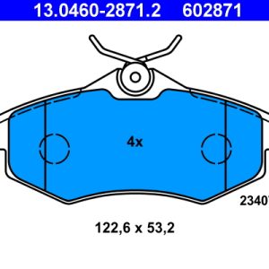 Set placute frana ATE 13.0460-2871.2 – CITROEN | AutoRival
