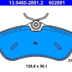 Set placute frana ATE 13.0460-2881.2 – CITROEN | AutoRival