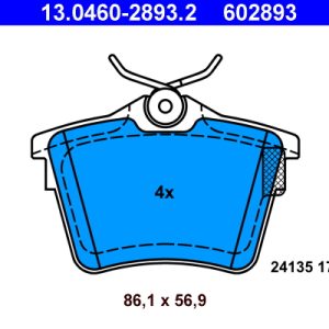 Set placute frana ATE 13.0460-2893.2 – CITROEN | AutoRival