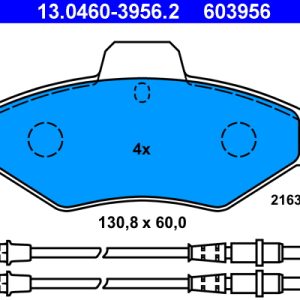 Set placute frana ATE 13.0460-3956.2 – CITROEN | AutoRival