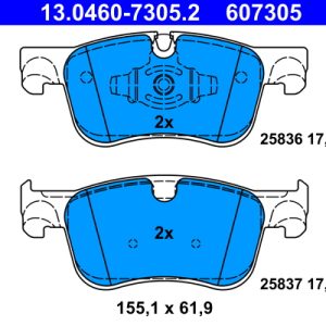 Set placute frana ATE 13.0460-7305.2 – CITROEN | AutoRival