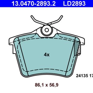 Set placute frana ATE 13.0470-2893.2 – CITROEN | AutoRival