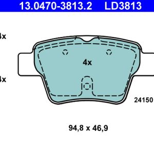 Set placute frana ATE 13.0470-3813.2 – CITROEN | AutoRival