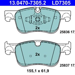Set placute frana ATE 13.0470-7305.2 – CITROEN | AutoRival