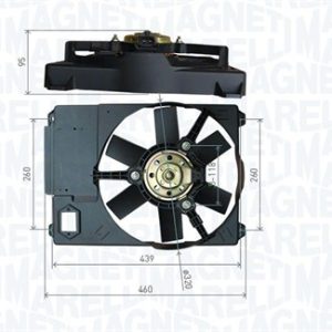 Ventilator radiator MAGNETI MARELLI 069422800010
