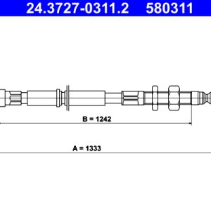 Cablu frana de parcare ATE 24.3727-0311.2 – CITROEN | AutoRival