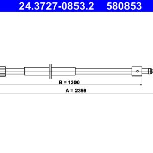 Cablu frana de parcare ATE 24.3727-0853.2 – CITROEN | AutoRival