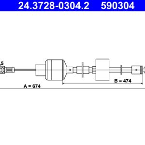 Cablu ambreiaj ATE 24.3728-0304.2 – CITROEN | AutoRival