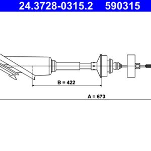 Cablu ambreiaj ATE 24.3728-0315.2 – CITROEN | AutoRival