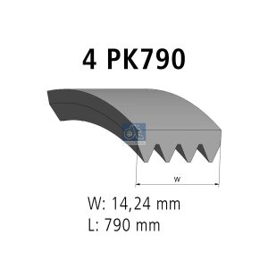 Curea transmisie cu caneluri DT SPARE PARTS 3.34300