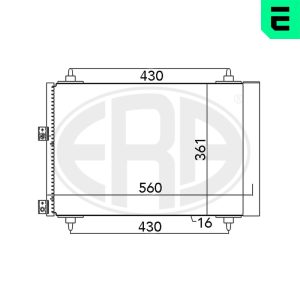 Condensator climatizare ERA 667071 – CITROEN | AutoRival