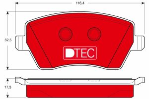 Placute frana DACIA DUSTER (HM_) 1.0 TCe 90 benzina 91 cai TRW GDB3332DTE