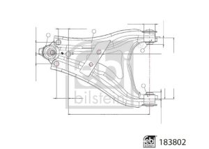 Brat suspensie roata DACIA DUSTER Autoutilitara/SUV 1.5 dCi diesel 90 cai FEBI BILSTEIN 183802