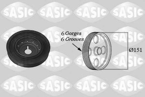 Fulie curea arbore cotit DACIA DUSTER (HM_) 1.5 dCi 90 (HMAA) diesel 90 cai SASIC 2154011