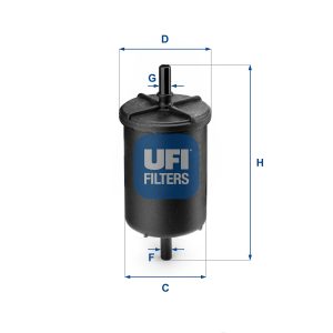 Filtru combustibil DACIA DUSTER Autoutilitara/SUV 1.6 SCe 115 LPG Benzina/Autogaz (GPL) 115 cai UFI 31.948.00