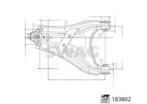 Brat suspensie roata DACIA DUSTER (HM_) 1.2 TCe 125 (HMMA) benzina 125 cai SWAG 33 10 9218