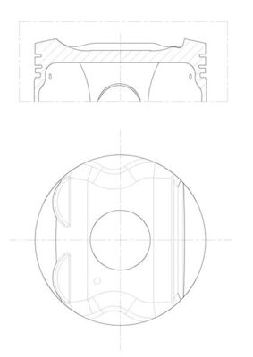 Piston DACIA DUSTER (HM_) 1.6 SCe 115 (HMM1) benzina 115 cai MAHLE ORIGINAL 021 PI 00133 000
