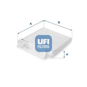 Filtru polen DACIA DUSTER Autoutilitara/SUV 1.6 SCe 115 4x4 benzina 115 cai UFI 53.104.00