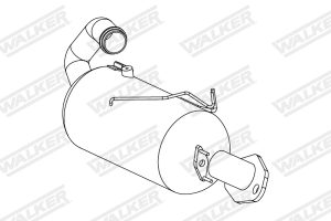 Filtru funingine / particule sistem de esapament DACIA DUSTER Autoutilitara/SUV 1.5 dCi diesel 90 cai WALKER 73344
