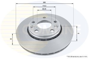 Disc frana DACIA DUSTER (HM_) 1.0 TCe 90 benzina 91 cai COMLINE ADC1585V