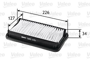 Filtru aer DACIA DUSTER (HM_) 1.6 SCe 115 (HMM1) benzina 115 cai VALEO 585170