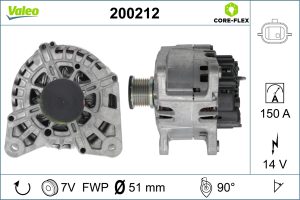 Alternator DACIA DUSTER (HS_) 1.2 TCe 125 benzina 125 cai VALEO 200212