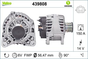 Alternator DACIA DUSTER (HM_) 1.5 dCi 90 (HMAA) diesel 90 cai VALEO 439808