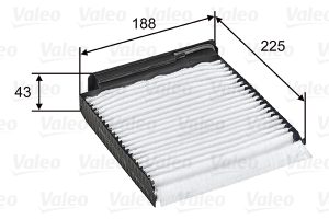 Filtru polen DACIA DUSTER (HM_) 1.2 TCe 125 (HMMA) benzina 125 cai VALEO 698753