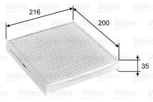 Filtru polen DACIA DUSTER (HM_) 1.0 TCe 100 (HMMT) benzina 101 cai VALEO 715746