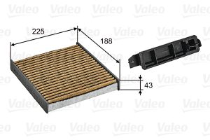 Filtru polen DACIA DUSTER (HM_) 1.2 TCe 125 (HMMA) benzina 125 cai VALEO 701030