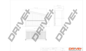 Filtru aer DACIA DUSTER Autoutilitara/SUV 1.6 16V benzina 105 cai DRIVE DP1110.10.0070