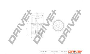 Filtru ulei DACIA DUSTER (HM_) 1.6 SCe 115 (HMM1) benzina 115 cai DRIVE DP1110.11.0041