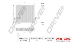 Filtru polen DACIA DUSTER (HM_) 1.0 TCe 90 benzina 91 cai DRIVE DP1110.12.0229