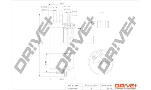 Filtru combustibil DACIA DUSTER (HS_) 1.5 dCi diesel 86 cai DRIVE DP1110.13.0116
