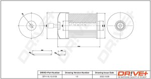 Filtru combustibil DACIA DUSTER (HM_) 1.5 dCi 90 (HMAA) diesel 90 cai DRIVE DP1110.13.0156