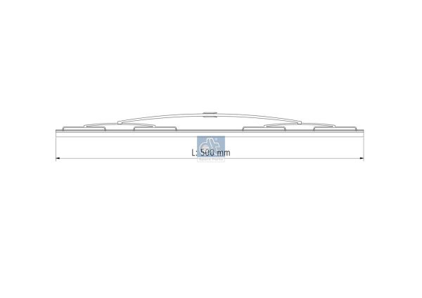 Lamela stergator DACIA DUSTER Autoutilitara/SUV 1.6 16V Hi-Flex Benzina/Etanol 105 cai DT SPARE PARTS 3.35042
