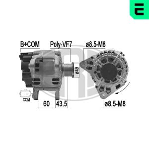 Alternator DACIA DUSTER (HS_) 1.2 TCe 125 benzina 125 cai ERA 209165