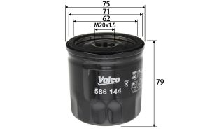 Filtru ulei DACIA DUSTER (HM_) 1.5 dCi 90 (HMAA) diesel 90 cai VALEO 586144