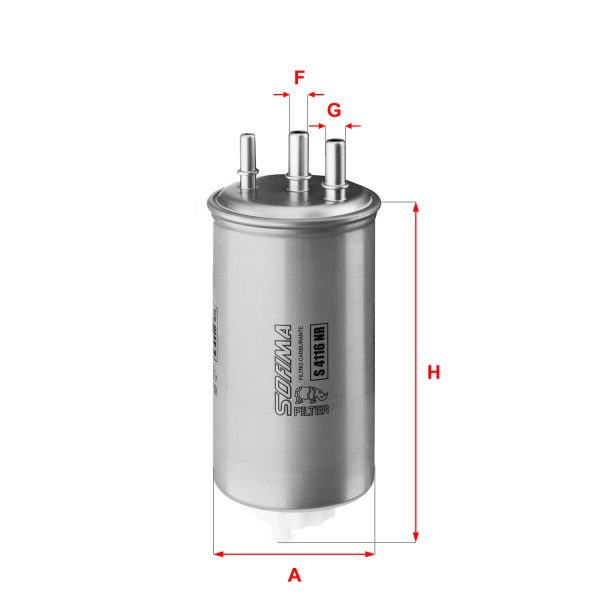 Filtru combustibil DACIA DUSTER Autoutilitara/SUV 1.5 dCi 4x4 diesel 90 cai SOFIMA S 4116 NR