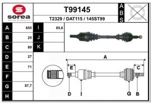 Planetara DACIA DUSTER (HM_) 1.2 TCe 125 4x4 (HMMA) benzina 125 cai EAI T99145