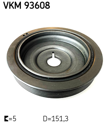 Fulie curea arbore cotit DACIA DUSTER (HM_) 1.5 dCi 90 (HMAA) diesel 90 cai SKF VKM 93608
