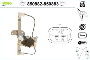 Mecanism actionare geam DACIA DUSTER (HM_) 1.2 TCe 125 (HMMA) benzina 125 cai VALEO 850882