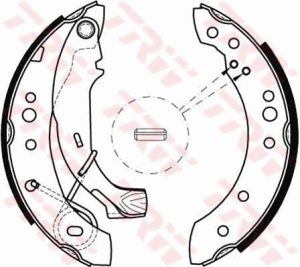 Set saboti frana DACIA LOGAN (LS_) 1.6 LPG Benzina/Autogaz (GPL) 87 cai TRW GS8467